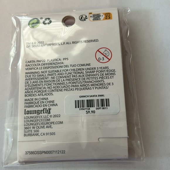 How The Grinch Stole Christmas Santa Grinch & Max Exclusive Enamel Pin New - Picture 3 of 3